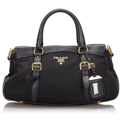 sac prada tissu noir|sacs prada femme.